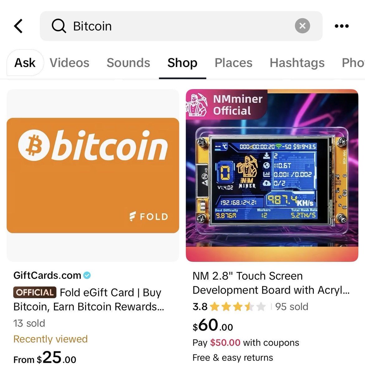 careemx_'s tweet photo. 📍جديد: أصبح بإمكان مستخدمي TikTok Shop شراء #البيتكوين.

باتت قسائم Fold eGift متاحة عبر TikTok Shop، مما يتيح للمستخدمين شراء بيتكوين بفئات تتراوح بين 25 و500 دولار.

ويمكن شراء هذه القسائ�� باستخدام معظم وسائل الدفع الرئيسية، ما يوفر قناة جديدة وسهلة لدخول المزيد من المستخدمين إلى سوق ال��يتكوين.