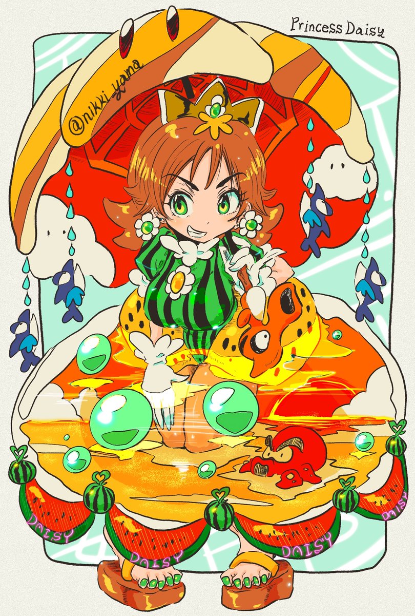 新品タグ付き♡ ボンポワン　2020SS デュセス　duchesse 8A New illustration of #PrincessDaisy . I hope it reaches fans