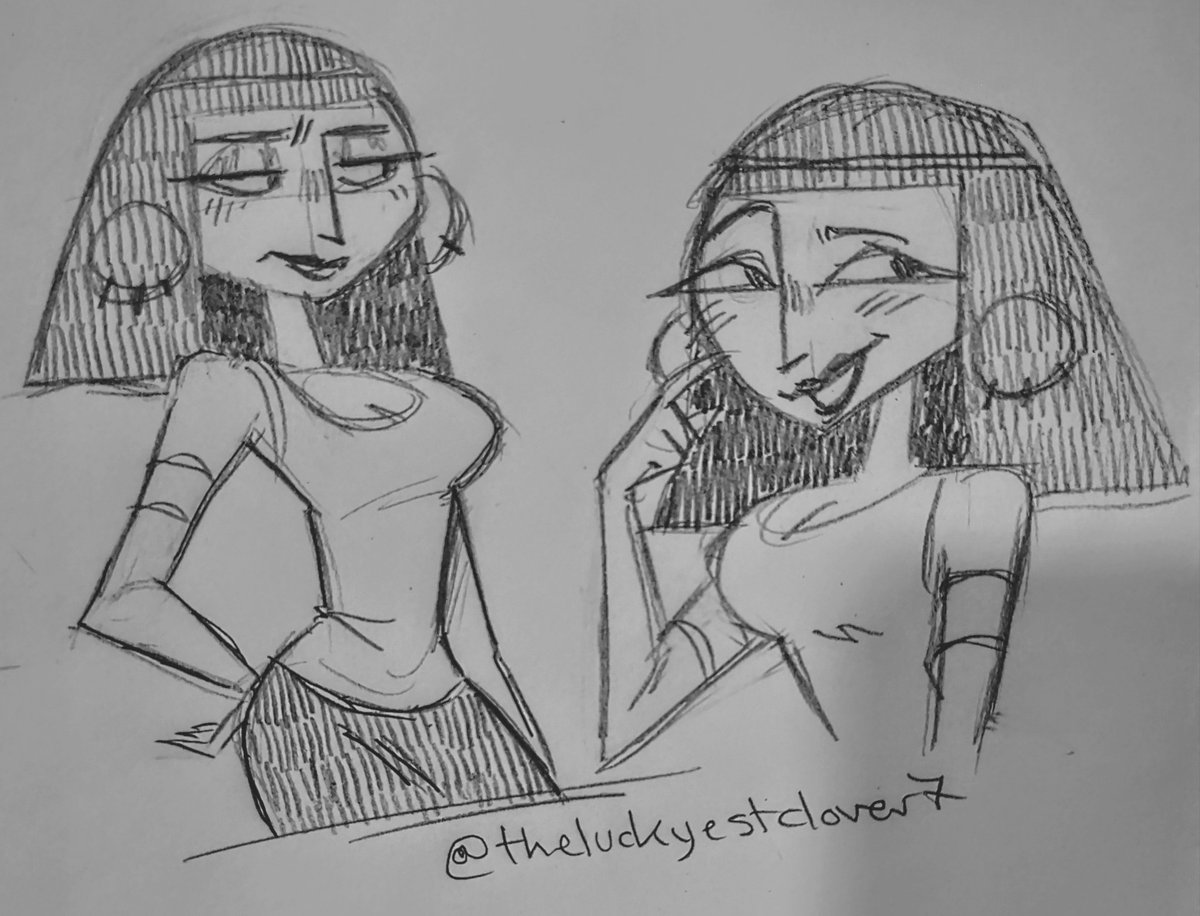 luckyest_clover's tweet photo. It's been too long since I've drawn these 2

#clonehigh #clonehighseason2 #kahlopatra #clonehighcleo #clonehighFrida #Cleopatra #CleoxFrida https://t.co/AMWhHW7TVm