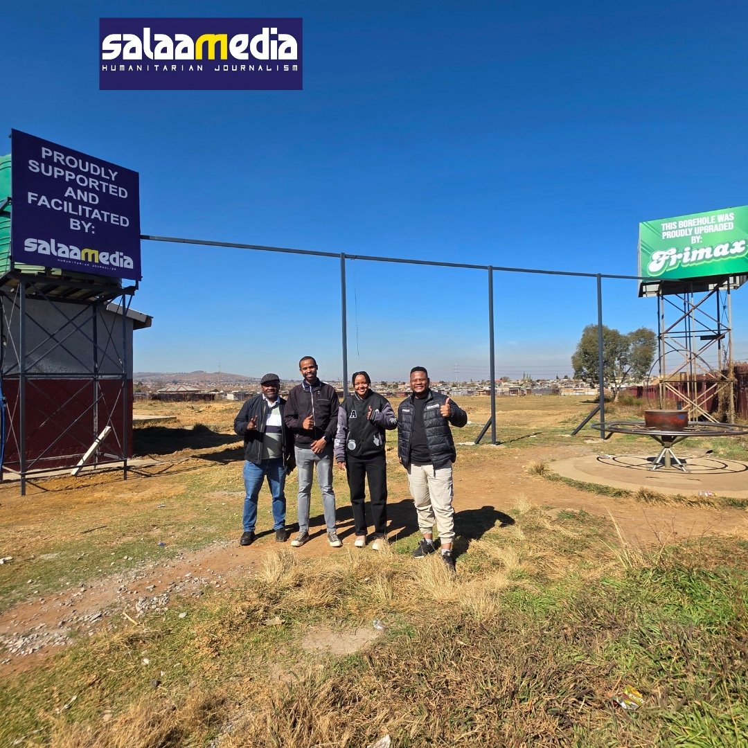 salaamedia's tweet photo. This Nelson Mandela Day, @Frimax Foods, in partnership with Salaamedia, upgraded and refurbished the water borehole at New Generation Combined School in the Phumlamqashi informal settlement, Unaville, Lenasia South. #MandelaDay #67Minutes #FrimaxFoods #WaterForAll #LenasiaSouth https://t.co/yTqFNHJMsD