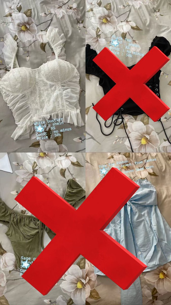 wonhotteokk's tweet photo. Ak mau preloved baju” aku guyss ❤️❤️ kalo mau bisa lgsg dm ya❤️ https://t.co/3A6qjyIW8w