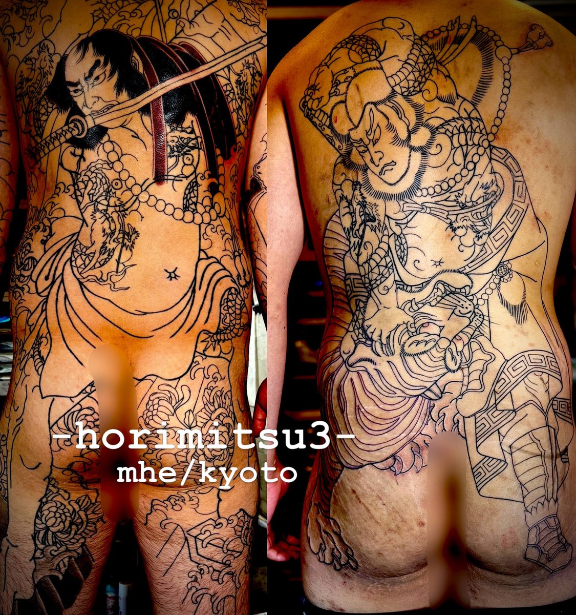 KengoTattoo's tweet photo. work‼️-団七九郎��衛-武松虎退治-
始まりです・・・！-horimitsu3-
#mietattoo
#kyototattoo
#horimitsu3
#井戸端団七
#水滸伝武松虎退治 https://t.co/fpM00LlYB7