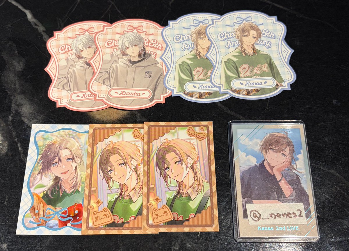 __nenes2's tweet photo. 【交換】にじさんじ ChroNoiR 8th anniversary ポップアップストア　

譲＊画像参照
求＊画像のスタンプ(👑優先)

本日表参道付近にて手渡しor 郵送
31日ライブ会場手渡し可 https://t.co/sLOT4FyBR6