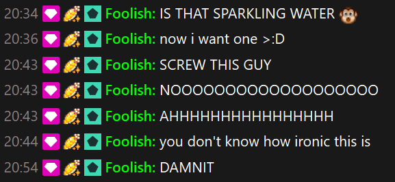 foolishupdated's tweet photo. [💧] Foolish has been in Tina's chat! https://t.co/XeD2CjnIYg