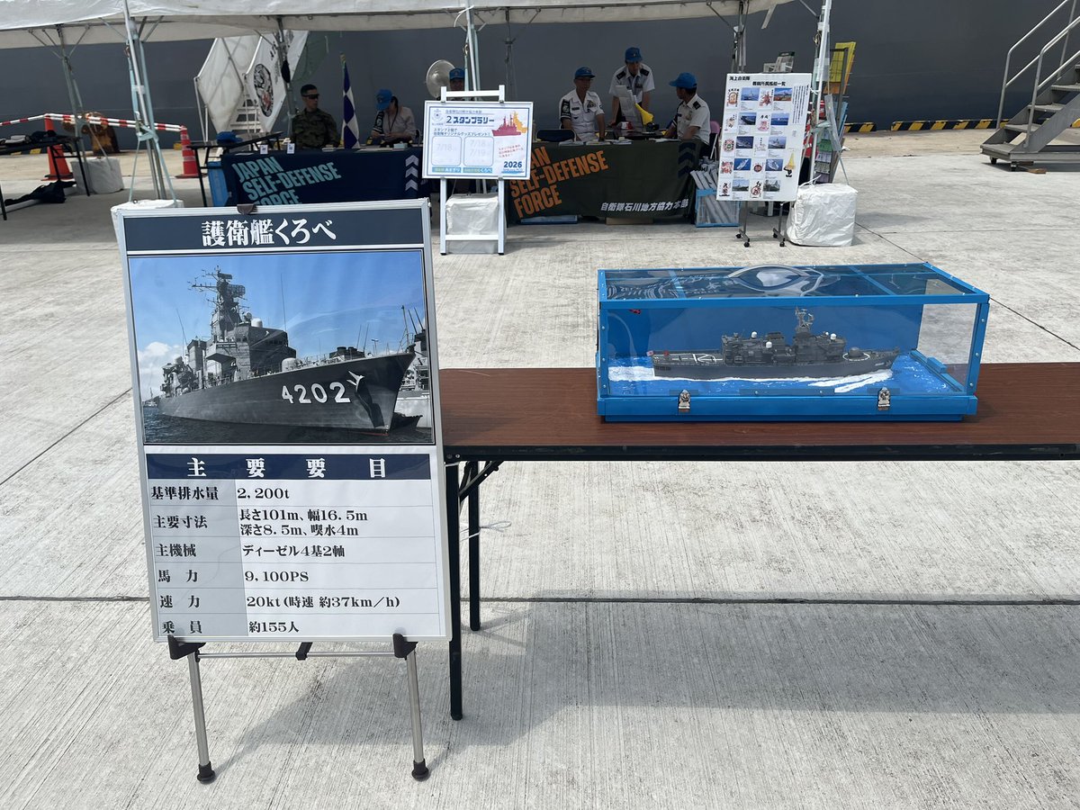 koni_ch47ja's tweet photo. 訓練支援艦くろべ見学待ち。

七尾でも満艦飾掲‼️ありがとうございます😭😭

#訓練支援艦くろべ
#ATS4202
#七尾港大田埠頭 https://t.co/nFTK6zO5sy