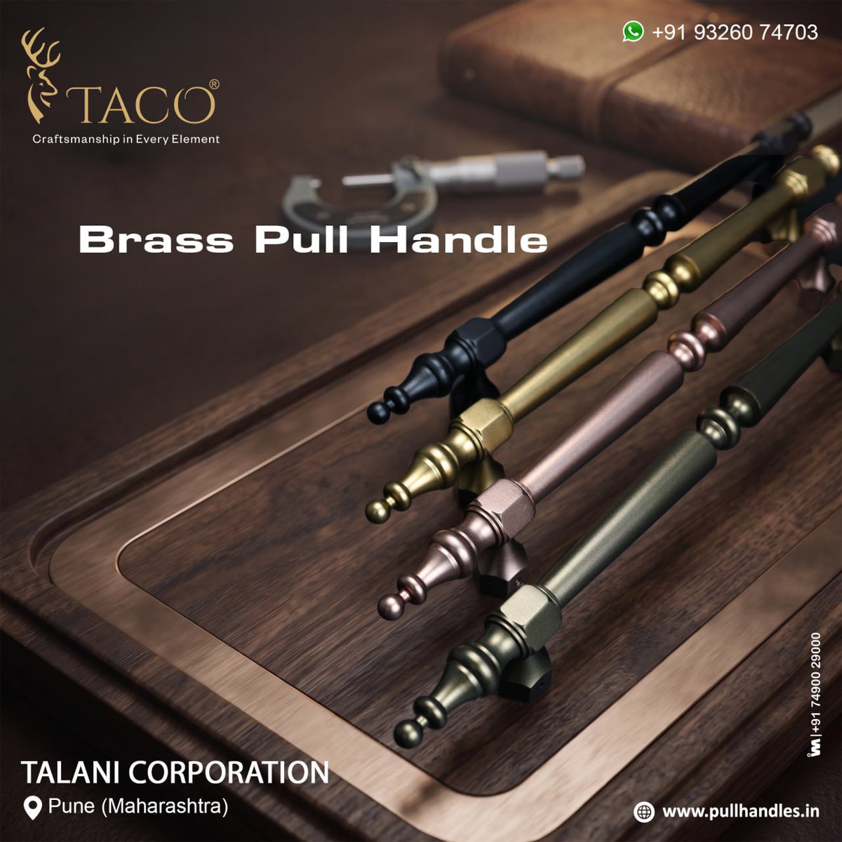ibais_hardware's tweet photo. TALANI CORPORATION | Pune, Maharashtra 🏢

Brass Pull Handles

Mr. Jimit Shah - +91 93260 74703
WhatsApp: https://t.co/8pd0Fa0TaD
.
#TalaniCorporation #BrassPullHandle #PullHandles #PremiumHardware #PuneHardware #Hardware https://t.co/peRo8woRJl