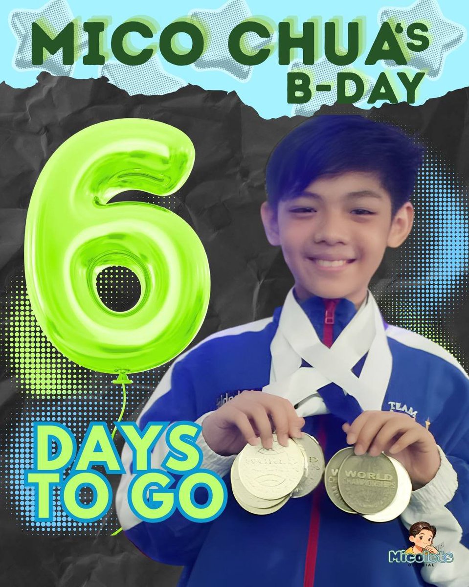 micolets_ofc's tweet photo. D-6 until we celebrate the birthday of our star! 🌟

Fun Fact: In 2016, Mico Chua represented the Philippines at the World Championships of Performing Arts (WCOPA), where he won several awards as one of Iloilo’s delegates. 🏅
#MicoChua #MicoHendrixChua 
#MICOlets https://t.co/R9iiWMzzwM
