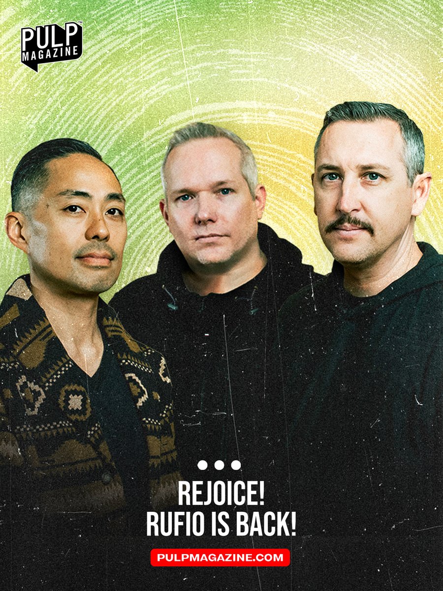 PULPMagazinePH's tweet photo. SoCal Pop-punk pioneers RUFIO return with an all-new EP 'From the Outside', and boy – it’s everything we loved about them in the first place!

READ: https://t.co/G3GAGExruF 

#RUFIO #music #PULPMagazine https://t.co/wMizeNp8h9