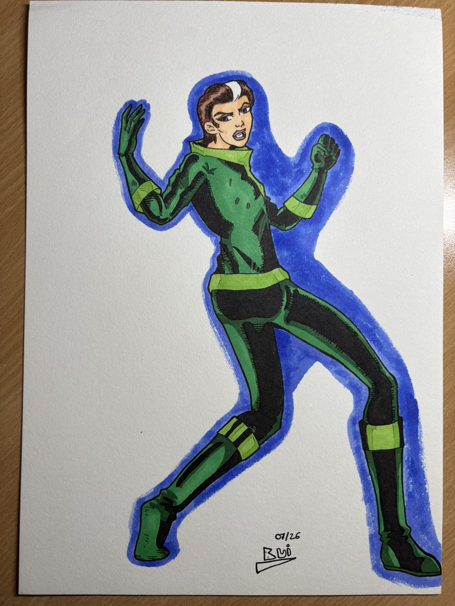 GregoryBui's tweet photo. Fanart de Malicia des X-men dans son premier uniforme quand elle a rejoint l’équipe.
#fanart #marvel #xmen #rogue #drawing #annamarie #superheroine #promarker #mutant https://t.co/Wk8uiwI7mv