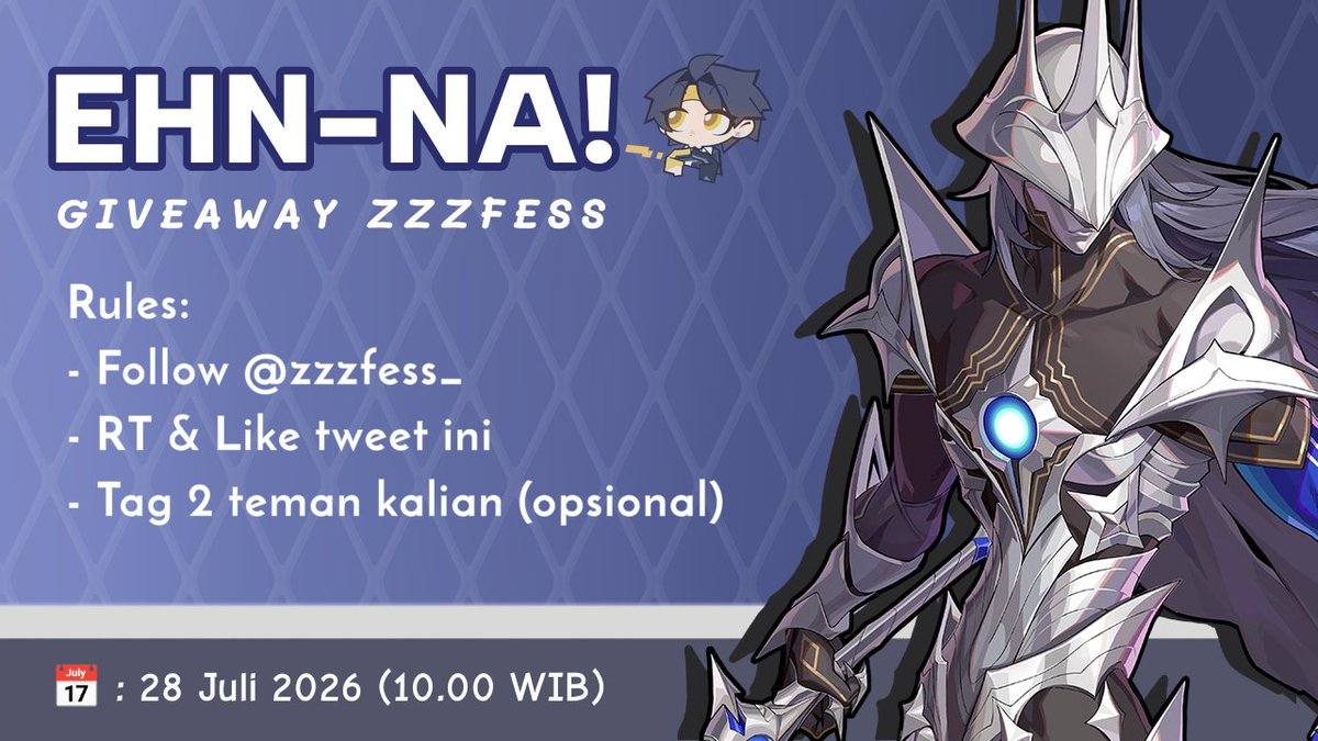 zzzfess_'s tweet photo. 🎉 HAPPY 2ND ANNIVERSARY, ZENLESS ZONE ZERO! 🎉

Dalam rangka merayakan ZZZ Anniversary ke-2 dan Harumasa RERUN setelah sekian abad 🤗 Minboo mengadakan Giveaway Inter-Knot untuk 1 Proxy yang beruntung! Info tambahan silakan cek ALT yapss! 🥕

Good luck, Proxies~🍀✨ https://t.co/vzH35I1Hk5