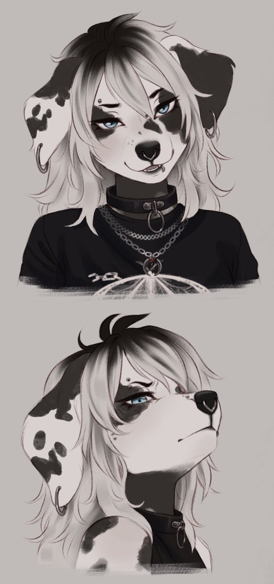 sunchildq's tweet photo. I'm in love with her 🖤🤍🥵
Wip for @teagobblin !

#furry #furryart #furryartist #furryadopt #furrycharacter https://t.co/tH8E4MaShd