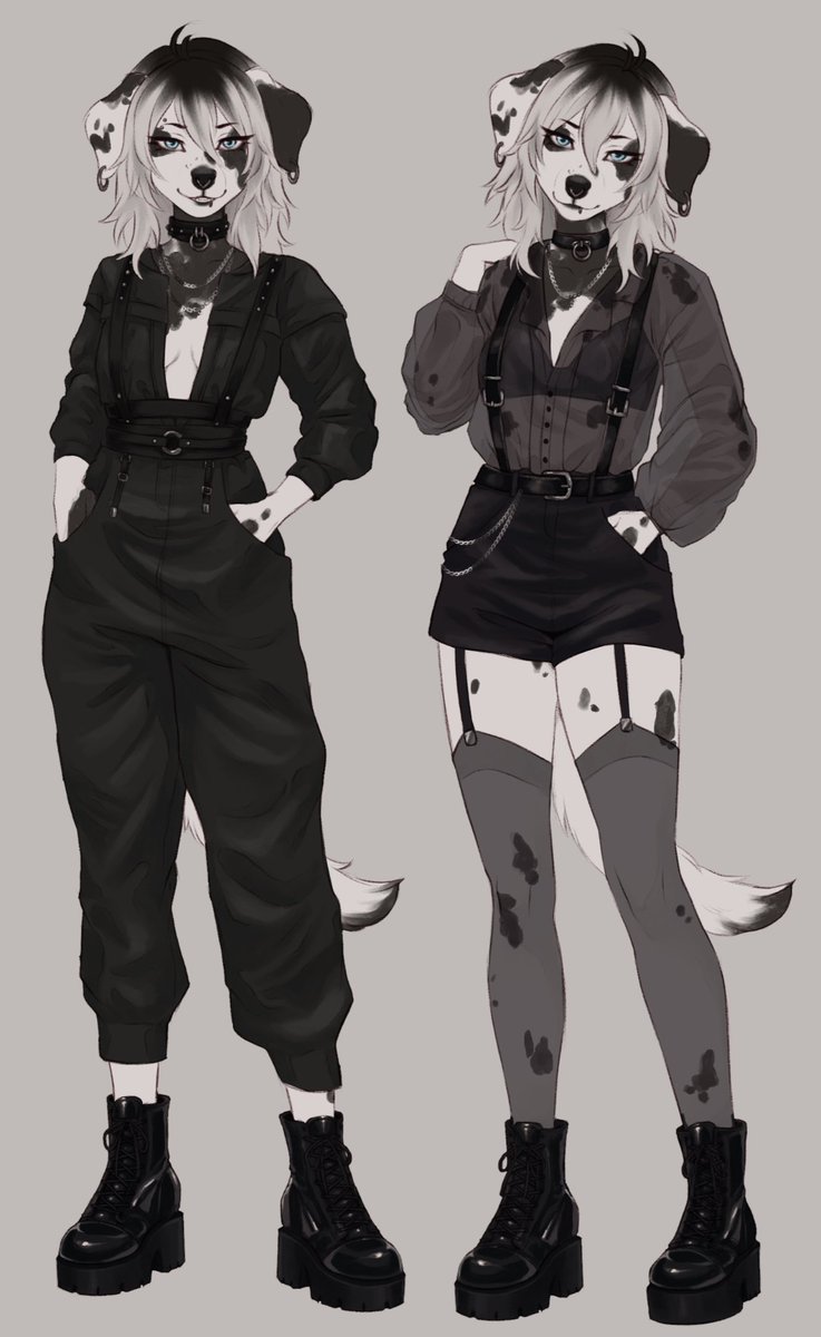 sunchildq's tweet photo. I'm in love with her 🖤🤍🥵
Wip for @teagobblin !

#furry #furryart #furryartist #furryadopt #furrycharacter https://t.co/tH8E4MaShd