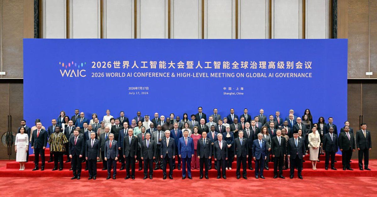 asekindi06's tweet photo. Proud to represent the OIC General Secretariat at the 2026 World Al Conference and High-Level Meeting on Global Al Governance held in Shanghai, China on 17-18 July 2026. The OIC promotes ethical, human-centered Al and digital solidarity among Member States. Valuable exchanges with global leaders on Al