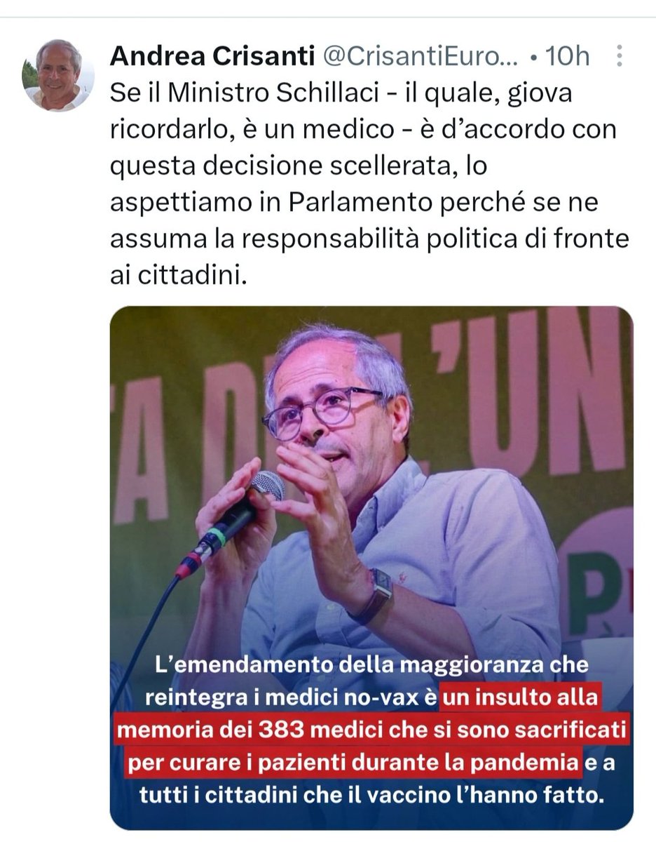 Virna25marzo's tweet photo. ANDREA CRISANTI 
Torni ad occuparsi di zanzare di cui ha forse più competenza oltretutto è il periodo giusto . https://t.co/M2c4HMDlCH