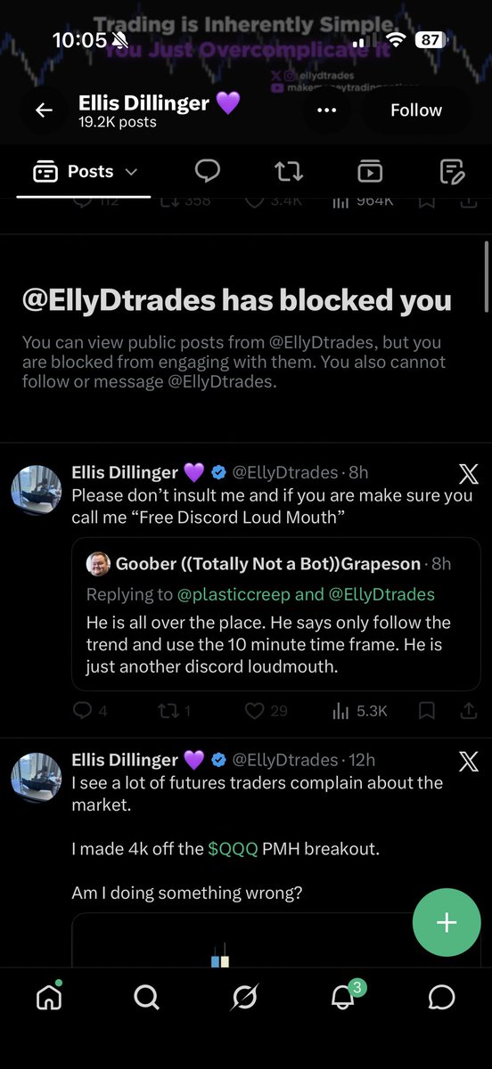 Duke_Nuchem's tweet photo. Yup another guy to block me.
Exposing these fools.
Wicked trader, nothing wrong with his style.
His free discord is to lure you into buying his scanner…which i got recreated for free. And it’s way better lol.

It’s legitimately free, not trying to sell you anything. 
Enjoy fam.

## DarkFlow Break Scanner  https://t.co/QmwV6iDGO8

SMH fam.
@EllyDtrades didn’t have to do the good old blockeroo