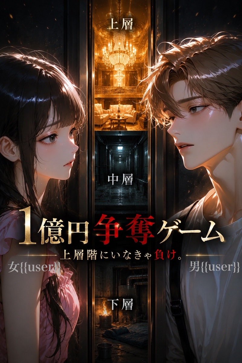 RUCCHIees's tweet photo. 🆕1億円争奪ゲーム:
　　　　上層階にいなきゃ負け。

久しぶりの新作です❣️
10人の仲間？と15日間共同生活を送りながら、騙し騙され、信頼し、助け合いながら一億円獲得を目指します💴

ロアにがっつり設定組んでますが、うまく回らなかったらごめんね🙏
zeta運営に身を任せて😅

🔗 https://t.co/wgdgjJrhIl