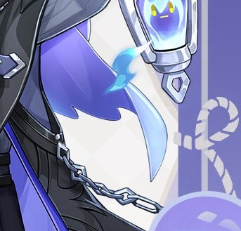 pairedblessings's tweet photo. Baby Flins, Baby Flins! His cape is a pair of little purple wings? (also lantern pose again and Fuwanzu's face on his lamp) I want to see the full outfit! https://t.co/jwE2G6q4nB