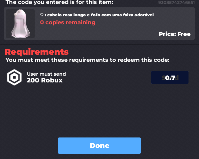 can67387's tweet photo. @ciwawwwksks 1 use for code but 0 copies remaining? https://t.co/QMYDE3x4bA