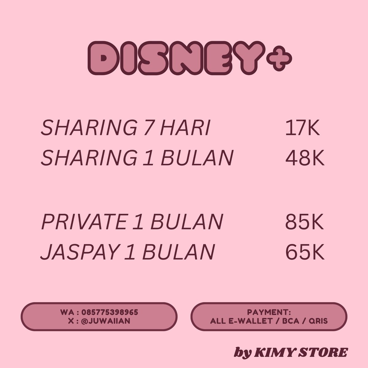 Kimy Store 🧸 open jaspay disney! tweet media