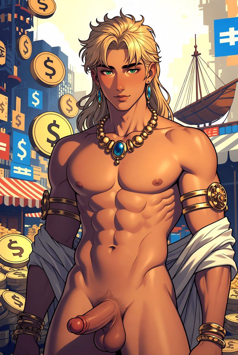 GayPublicBara's tweet photo. My Beautiful Pantheon - Mercaron, the God of Commerce
#MyBeautifulPantheon #GayAIArt #AIArt #DigitalFantasy #MuscleGod #FantasyMale https://t.co/KmzIWfKDuy