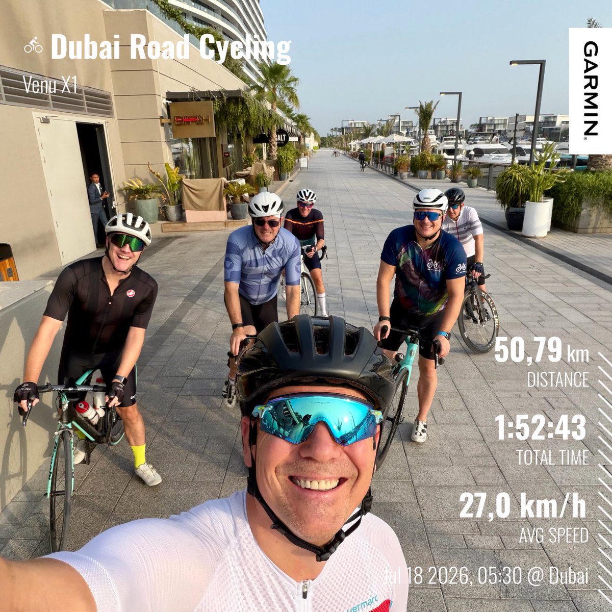 HeddoSiebs's tweet photo. #saturday #morningride ๐
๐ด #Meydan to #JumairahMarsaAlArab and back #50k ๐คฉ #keepgoing & #stayfit ๐ช๐๐๐โโ๏ธ https://t.co/U71LfMvATA