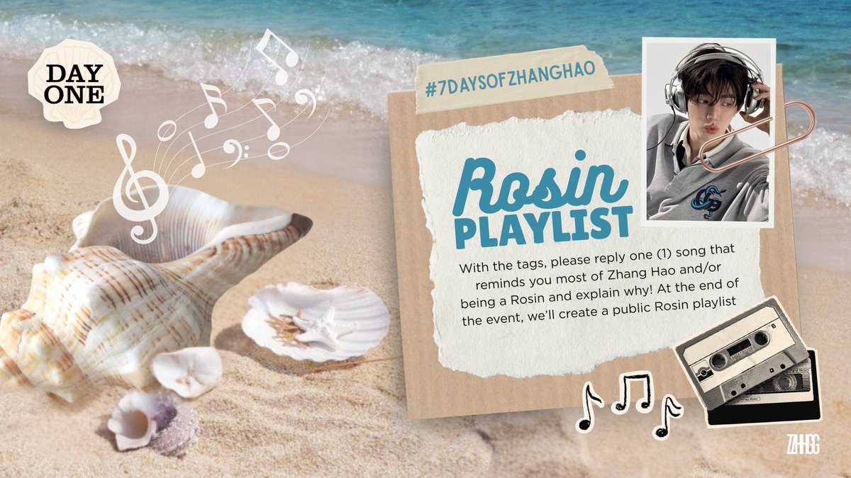ZHANGHAOGLOBAL's tweet photo. #7DaysOfZhangHao

🗓️ July 18th, Day 1 - ROSIN PLAYLIST 

With the tags, please reply one (1) song that reminds you most of Zhang Hao and/or being a Rosin and explain why! At the end of the event, we’ll create a public Rosin playlist 🎶

#ZHANGHAO #장하오 #章昊 #ジャンハオ
#AND2BLE #앤더블