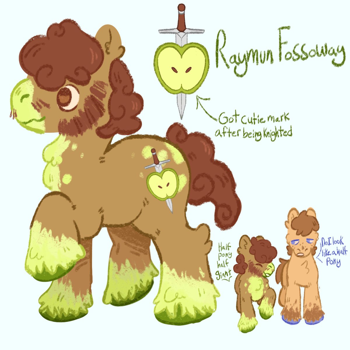 JustaDad_'s tweet photo. Raymun is one apple tall https://t.co/gvq5KteKi1