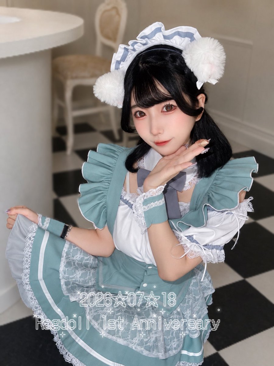 Lum_mrn's tweet photo. ラグドール㊗️1周年🐈🐾
13-20時でお待ちしております🪄︎︎✨
なんと新制服お披露目⋆⭒˚.⋆

遠隔はこちらから✨️︎︎𓂃⟡.·
https://t.co/XHt9UiWRTx

🤍住所🤍
大阪府大阪市浪速区日本橋西1-4-8♡1階
水色のハートの入口が目印🐈🐾

#メイドカフェ #コンカフェ #大阪 #日本橋 #オタロード https://t.co/LgkwFLX3JW