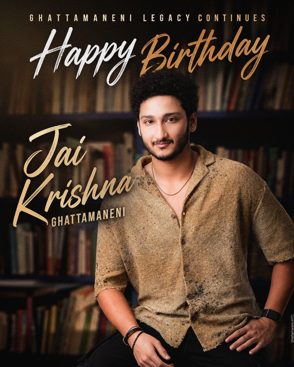 PRamlingareddy's tweet photo. Wishing our Ghattamaneni Next Generation Hero #JaiKrishnaGhattamaneni A Very Happy Birthday ⭐❤

#HBDJaiKrishnaGhattamaneni #SrinivasaMangapuram @GhattamaneniFC https://t.co/BnNvi7zGIl