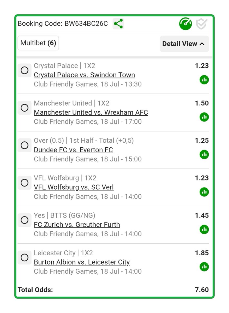 vibes_mg's tweet photo. Today's Selections ✅

Booking code BW634BC26C https://t.co/50QWuuwLUU