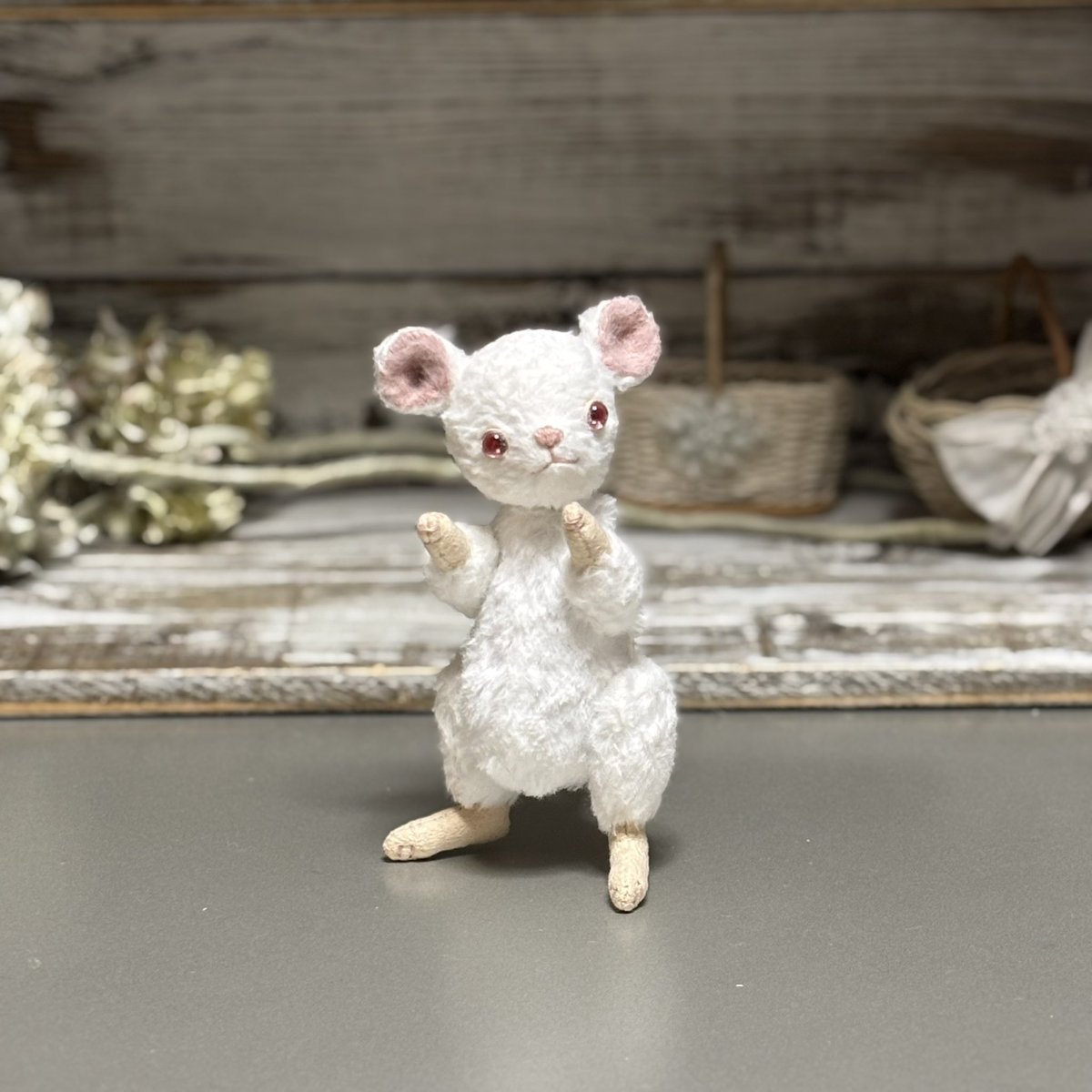 plusesu's tweet photo. ネズミさん、立っちできるようになりました🐁✨ https://t.co/jbDOBCSqRN