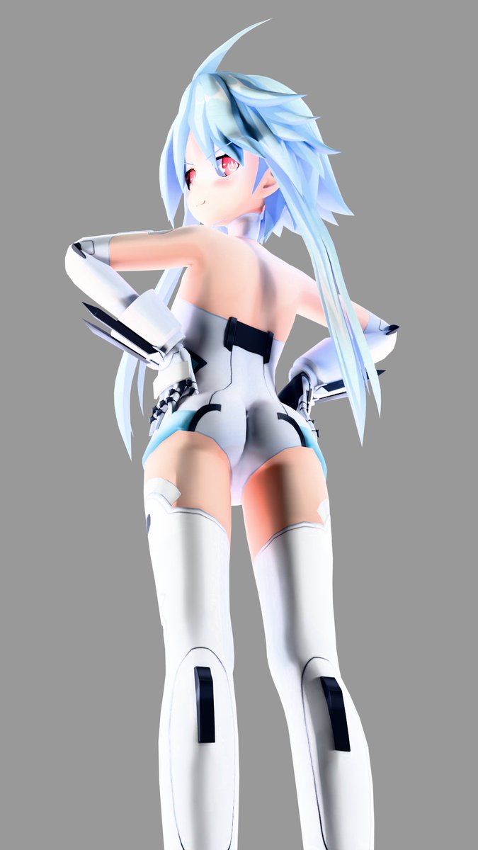 BlancManju's tweet photo. White Heart caught you staring...

#Neptunia #ネプテューヌ https://t.co/VyNGYR1P3z