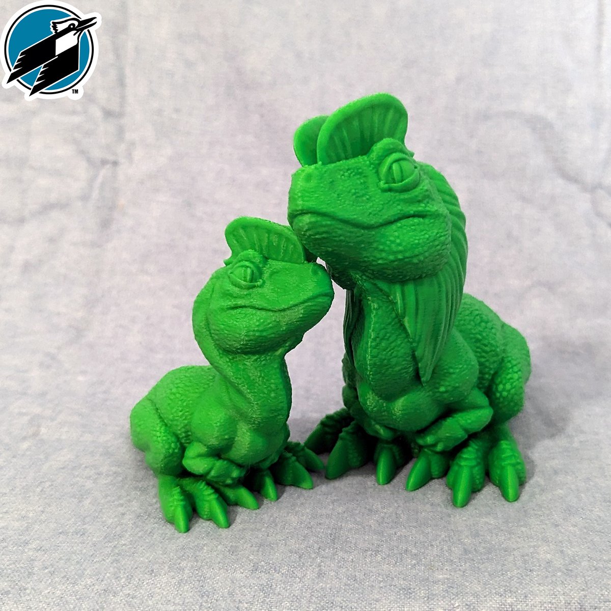 Art_with_Teggy's tweet photo. My Dilophosaurus desk buddy is officially available and OMG he's so cute! <3

100% support-free print! 🚀 Includes 2 versions: 🦕 Cinematic Spitter (frill) 🦕 Life-Accurate (no frill)
Perfect weekend painting project! Link to my store in my BIO #3Dprinting #Dilophosaurus https://t.co/tloWvJL7kU
