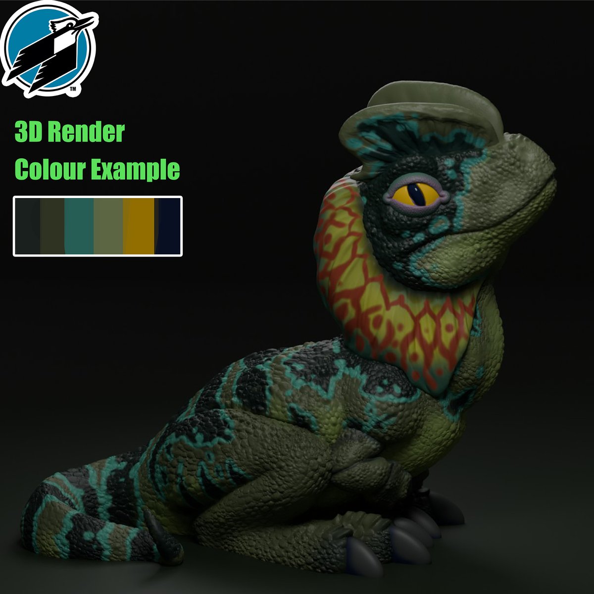 Art_with_Teggy's tweet photo. My Dilophosaurus desk buddy is officially available and OMG he's so cute! <3

100% support-free print! 🚀 Includes 2 versions: 🦕 Cinematic Spitter (frill) 🦕 Life-Accurate (no frill)
Perfect weekend painting project! Link to my store in my BIO #3Dprinting #Dilophosaurus https://t.co/tloWvJL7kU