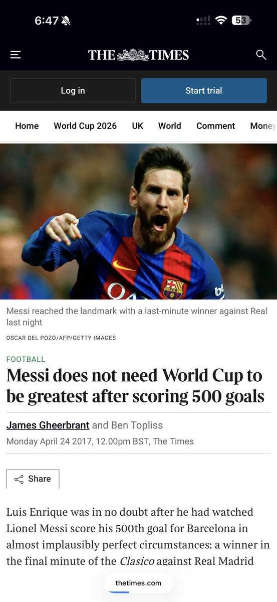 lfc009666's tweet photo. الإعلام قبل انفانتينو :- لا تحتاج إلى الفوز بكأس العالم لتكون أفضل لاعب https://t.co/2YuZAMGn1p