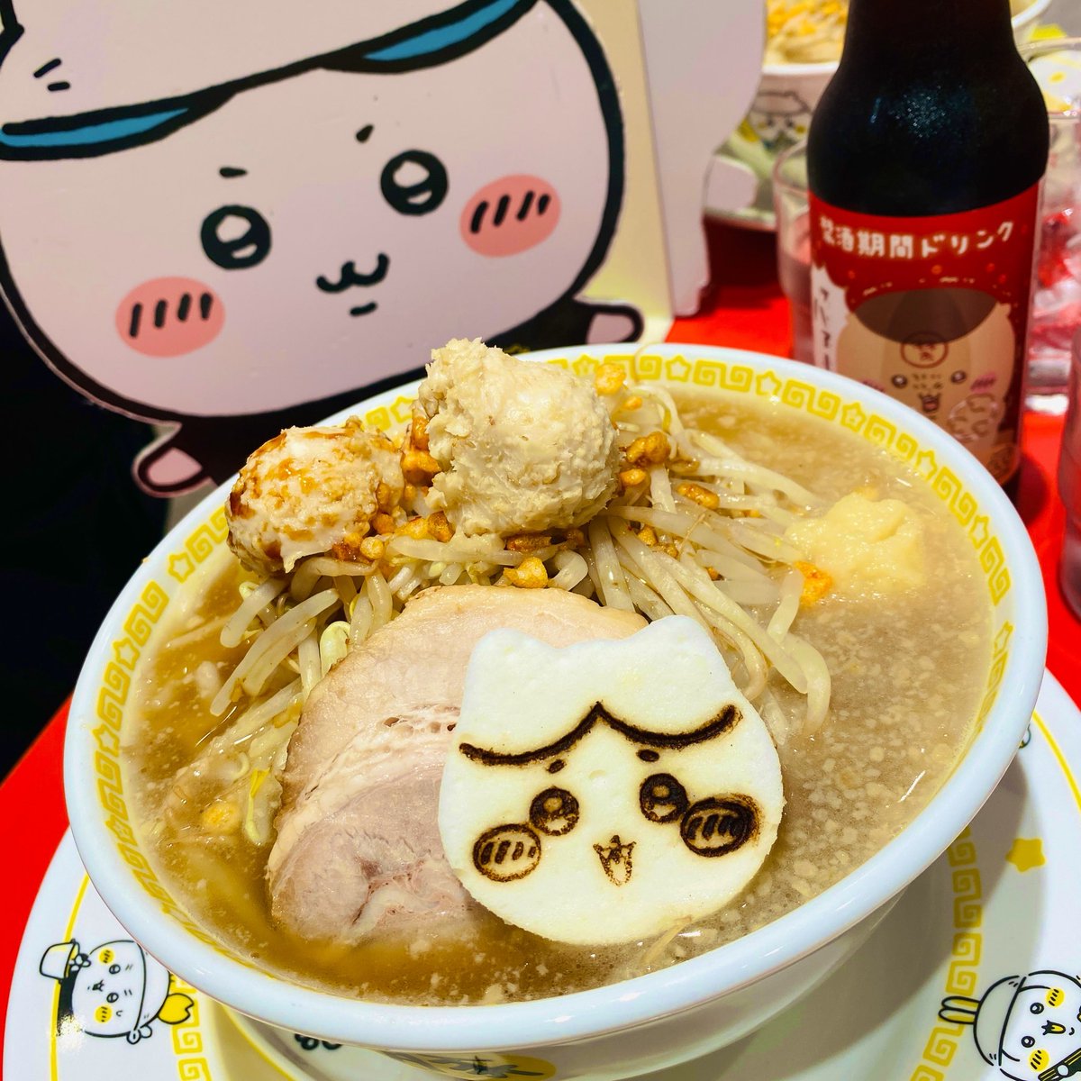 ryotaro_changes's tweet photo. ちいかわラーメン豚🍜
ちいかわだと思って侮るなかれ。。。
#もなかつどん https://t.co/qmBufZBmm0