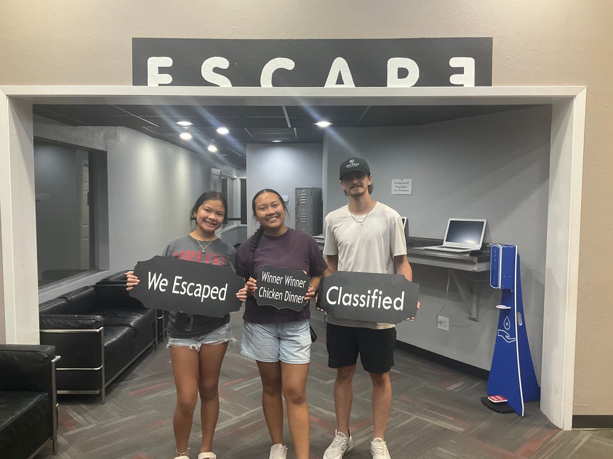 EscapeRoomBCS's tweet photo. Congrats to the newest Secret Agents from #Classified! https://t.co/BbyGA4hdGD https://t.co/rpNoa1ms0W