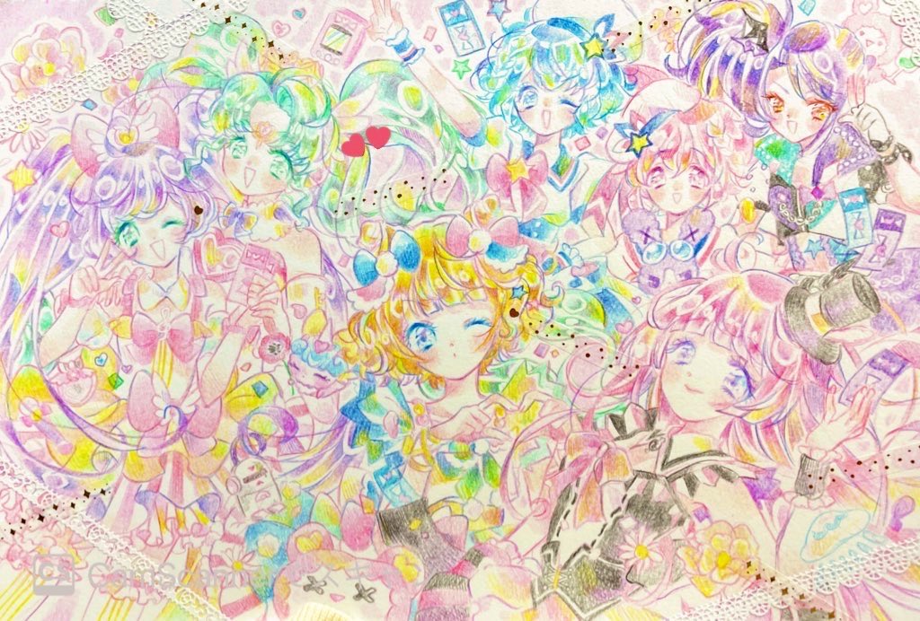 om0chi333's tweet photo. 過去の色鉛筆作品🎨
🎀プリパラ 🎀 https://t.co/iVVBKiPHX4