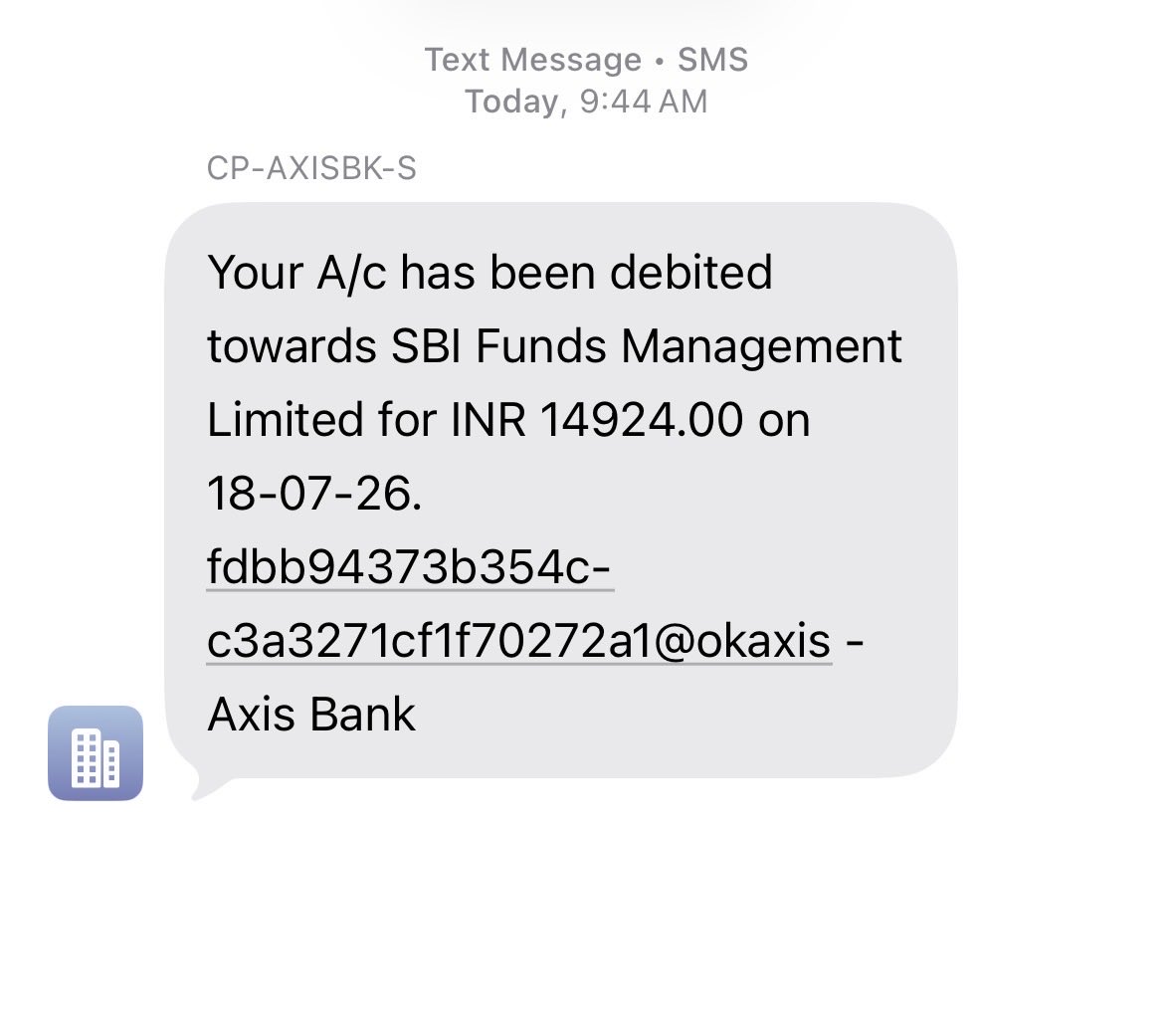 NilanshC's tweet photo. Finally got the debit message for SBI Fund Management IPO..hoping for good future gains ๐
๐คก
#IPOAlert #ipoallotment #SBI #SBIAMC #nsdlipo #IPOnews #IPO #goodluck #gmp #sbiFund #upi #ipoalert #laserpower #laserIpo #lohiaipo #millsworkipo https://t.co/5JeFKmZGl2