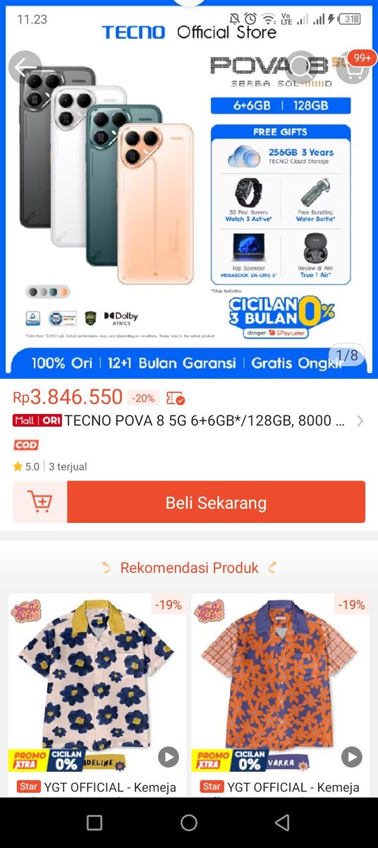 cheysasta's tweet photo. @ShopeeID Min aku mau dikirimin POVA 8 5G #TECNOPOVA85GxShopee https://t.co/QCQWPxa3dt