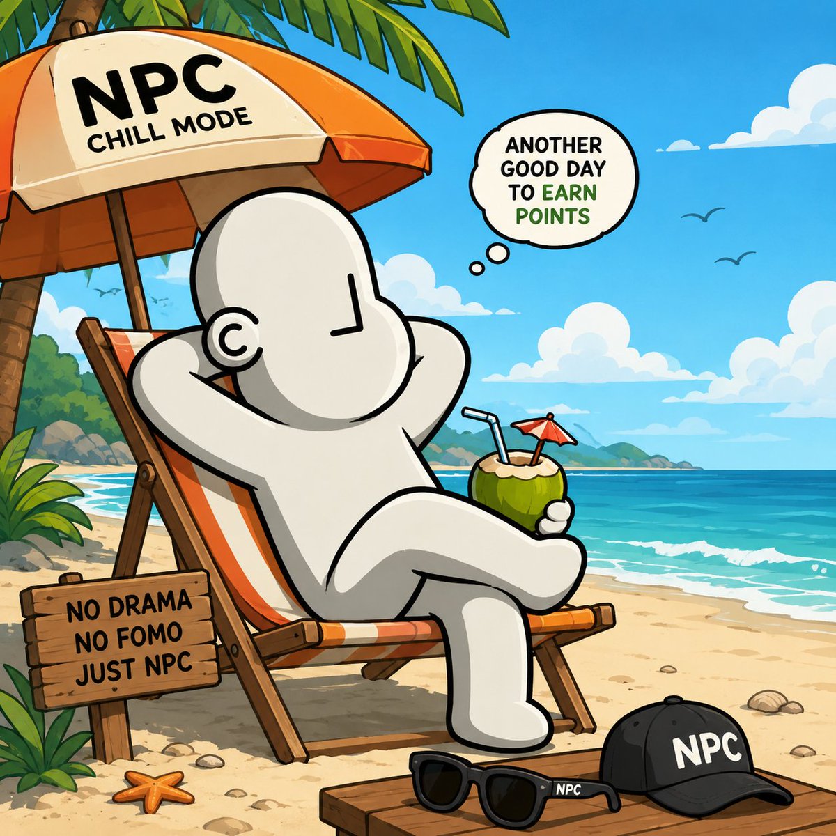 Anwar_Setiiawan's tweet photo. You finished all your NPC daily quests. 😌🏖️
Time to chill, enjoy the ocean, and wait for those points.
Stay consistent. Stay NPC. @npconchain https://t.co/PI14O37MII