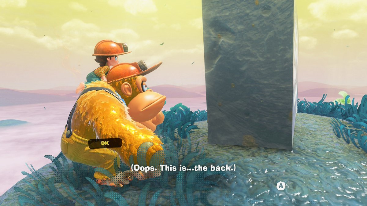 LunaMoon_270's tweet photo. It doesn’t look like donkey Kong can read the sign because he’s looking the wrong way https://t.co/ALLhpmq714