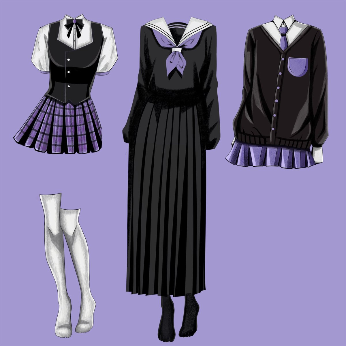 hversest's tweet photo. spoiler de algumas das skins da nossa mc! 🖤🐇🥀

#OtomeBr #Otome #JogoOtome #VisualNovel #DatingSimulator https://t.co/VqF6bxDr6N