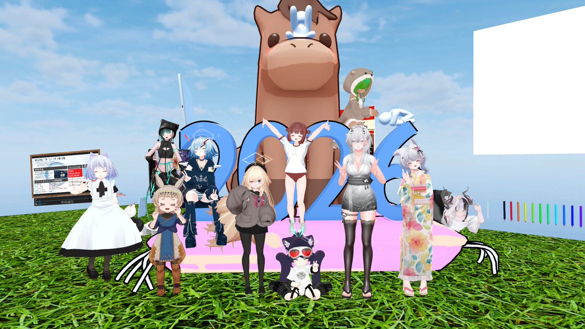 fulmine_y's tweet photo. 今日の朝活！！
#VRCラジオ体操
#Elychiffonダンス部 
#土曜朝ゲーム部 https://t.co/2yPbmX7kCq