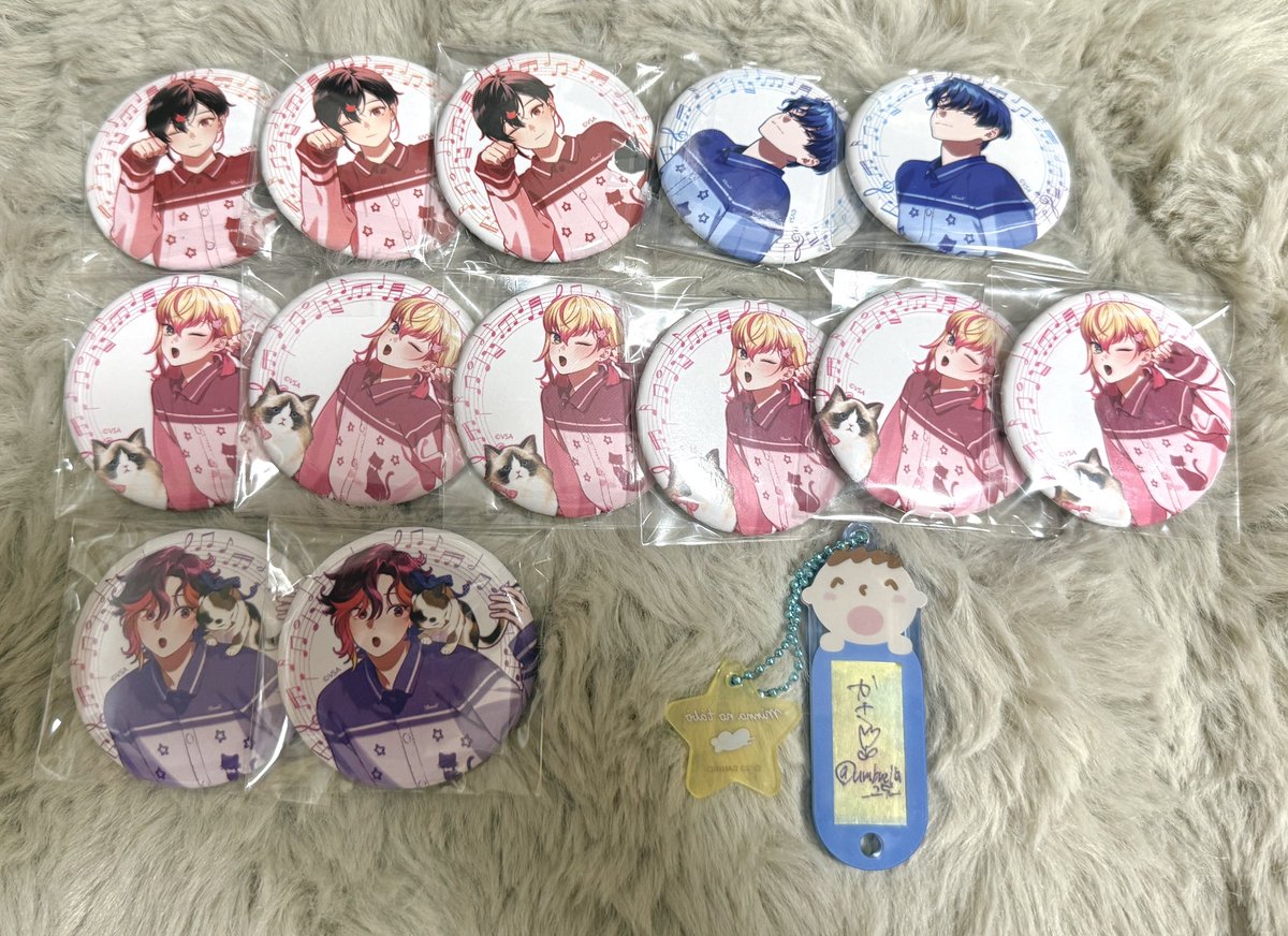 umbrella_25_'s tweet photo. 【交換・譲渡】
VSAMBIVALENZ ビバレン XlamV 
まねきねこ 缶バッジ 

《譲》画像
スバル イッセイ アグリ サクヤ

《求》
レオン ナゴム 
＞定価＋送料

🌼郵送or都内手渡し
🌼交換優先
🌼譲渡の場合全部纏めて https://t.co/9LKV4PDXDd