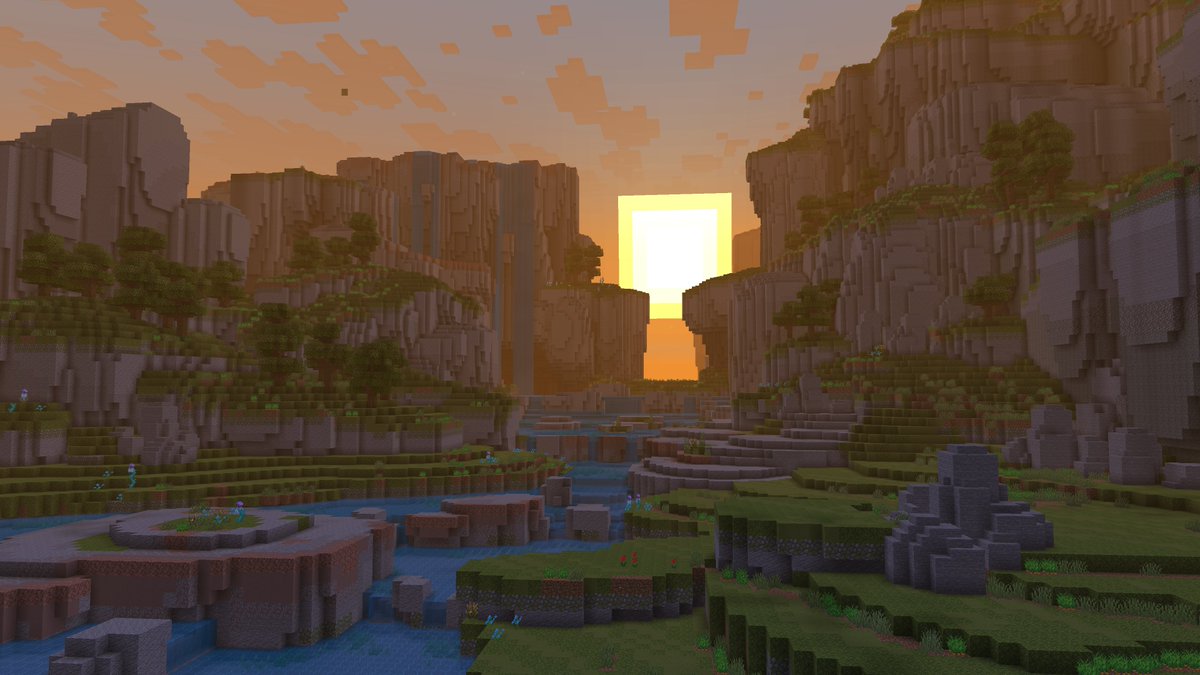 0JuanT_'s tweet photo. The river is finished.

Thank you for helping me @sandlybuilds 
#Minecraft #MinecraftBuilds https://t.co/2mMYI1GJ3f