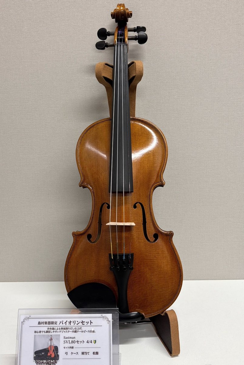 🔰島村楽器限定バイオリンセット🎻】 #Eastman SVL80セット 4/4 表/ 裏