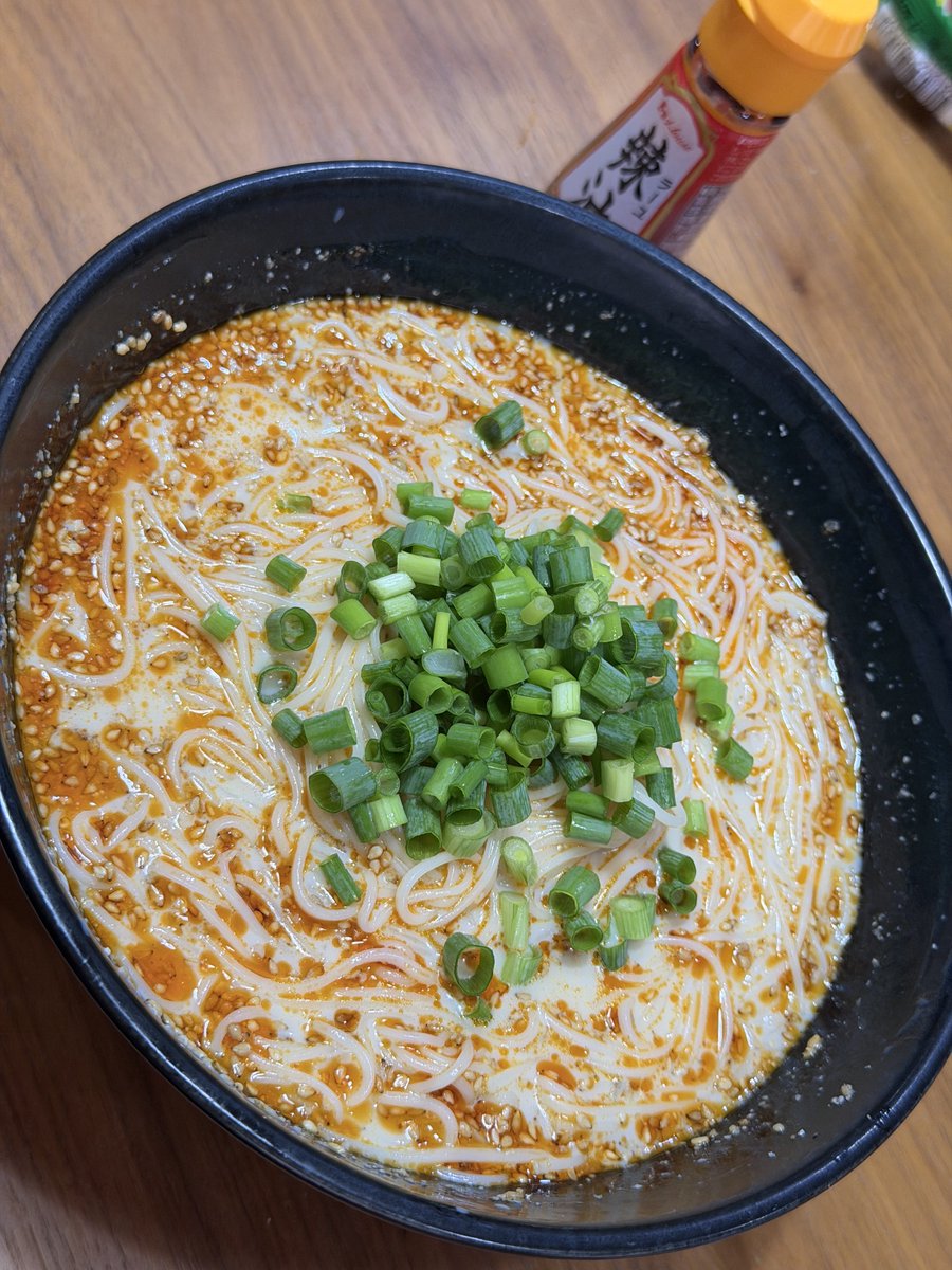 natady_'s tweet photo. ﾃｯﾃｹﾃｰ！冷やし担々豆乳そうめん https://t.co/VQtJQGOvvG