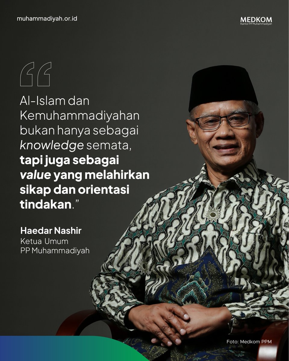muhammadiyah's tweet photo. Dalam menjalani kehidupan pasti butuh pedoman kan?
Sebagai warga Muhammadiyah mempelajari dan memahami al-Islam dan Kemuhammadiyahan (AIK) bukan sekadar pengetahuan belaka, tapi juga mengamalkan ajaran al-Qur’an dan Sunah sebagai sumber utama dalam kehidupan.
#Alislam #kemuhammadiyahan #Quran #Hadis #IslamBerkemajuan #Muhammadiyah