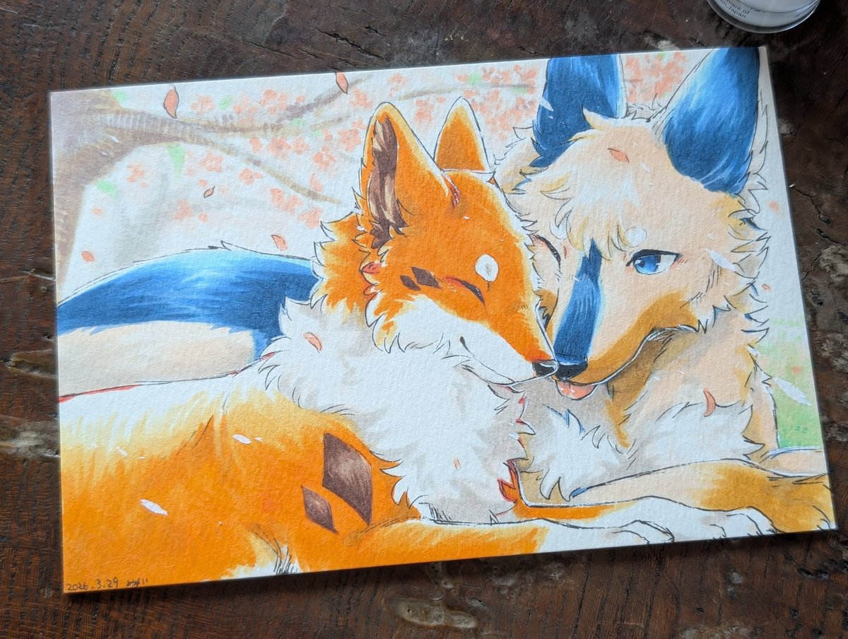 Diga_foxdog's tweet photo. 前の絵も放流🐺🦊 https://t.co/lI8ivGhyhd